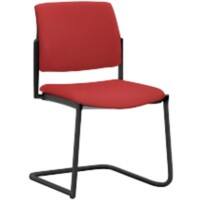 mayer sitzmöbel Stapelstuhl Stoff Kirschrot 2518 490 x 560 x 830 mm 2 Stück