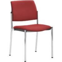 mayer sitzmöbel Stapelstuhl Stoff Kirschrot 2518 490 x 560 x 830 mm 2 Stück
