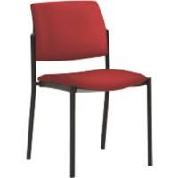 mayer sitzmöbel Stapelstuhl Stoff Kirschrot 2518 490 x 560 x 830 mm 2 Stück