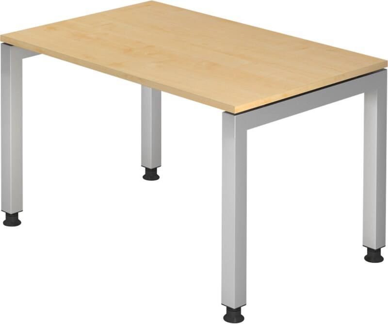 Hammerbacher VJS Höhenverstellbar Schreibtisch Ahorn 4 Metallfüße 1.200 (B) x 800 (T) x 760 (H) mm Spanplatte, Stahl