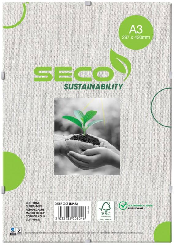 Seco A3 Cliprahmen CLIPA3 32 (B) x 1,5 (T) x 44 (H) cm CLIPA3