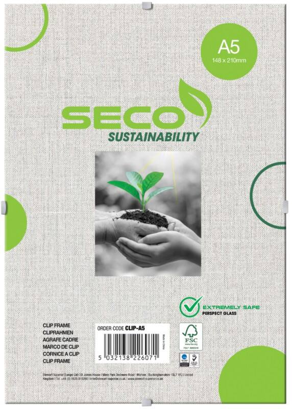 Seco A5 Cliprahmen Transparent Clip A5 14,8 (B) x 21 (H) cm