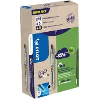 Pilot Ecoball Kugelschreiber Schwarz 0.4 mm Mittel Kegelförmig 95% Recycelt 20 Stück