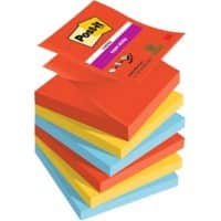 Post-it Haftnotizen Playful 76 x 76 mm Sortiert 90 Blatt 6 Stück