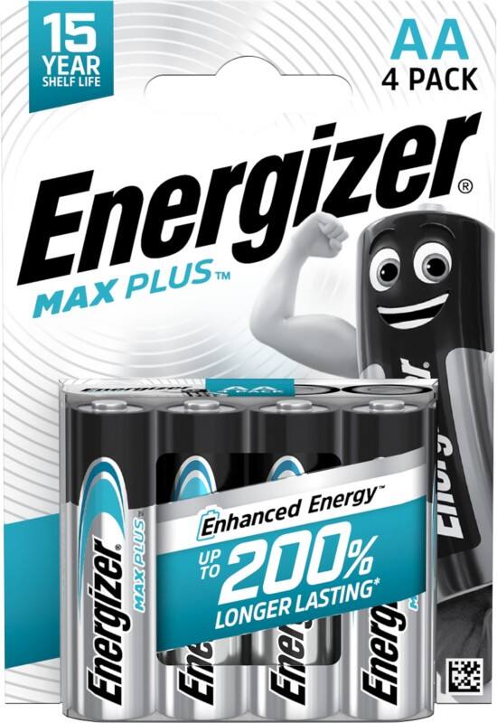 Energizer Alkaline Batterien Max Plus AA LR6 2550 mAh 1.5 V 4 Stück
