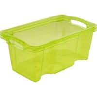 Keeeper Aufbewahrungsbox mit Griff Franz 6.5 L Grün Transparent Polypropylen 21 (B) x 35 (T) x 15 (H) cm