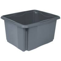 Keeeper Aufbewahrungsbox Emil Eco 24 L Öko-Grau Recycelter Kunststoff 34,5 (B) x 41 (T) x 22 (H) cm