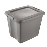Keeeper Aufbewahrungsbox mit Deckel Ronja 27 L Hellgrau Polypropylen 42 (B) x 33 (T) x 33 (H) cm