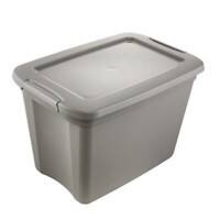 Keeeper Aufbewahrungsbox mit Deckel Ronja 55 L Hellgrau Polypropylen 58 (B) x 39 (T) x 38 (H) cm