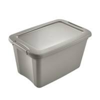 Keeeper Aufbewahrungsbox mit Deckel Ronja 115 L Hellgrau Polypropylen 78 (B) x 53 (T) x 43 (H) cm