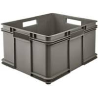 Keeeper Aufbewahrungsbox mit Griff Bruno Eco 54 L Öko-Grau Recycelter Kunststoff 52 (B) x 43 (T) x 28 (H) cm