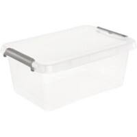 Keeeper Aufbewahrungsbox mit Deckel Lara 4.5 L Grau, Transparent Polypropylen 20 (B) x 29 (T) x 12 (H) cm