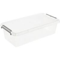 Keeeper Aufbewahrungsbox mit Deckel Lara 5.75 L Grau, Transparent Polypropylen 20 (B) x 39 (T) x 11 (H) cm