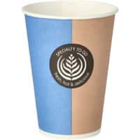 PAPSTAR To go Einwegbecher 180 ml Braun 100 Stück