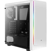 Aerocool Computergehäuse Rift Midi Tower ABS + Stahl, SPCC Weiß