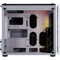 Corsair Computergehäuse 280X Stahl, Gehärtetes Glas Weiß