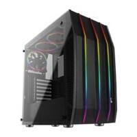 Aerocool Computergehäuse Klaw Midi Tower ABS, SPCC Schwarz