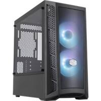 Cooler Master Computergehäuse MCB-B311L-KGNN-S02 Mini Tower Masche, Kunststoff, Stahl, Gehärtetes Glas Schwarz