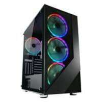 LC-Power Computergehäuse Gaming 803B - Shaded_X Midi Tower Metall Schwarz