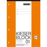 BRUNNEN Kieser Schreibblock A4 Lin1 Klebebindung 50 Blatt