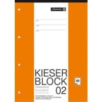 BRUNNEN Kieser Schreibblock A4 Lin2 Klebebindung 50 Blatt