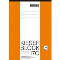 BRUNNEN Kieser Schreibblock A4 Lin21 liniert Klebebindung 50 Blatt