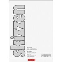 BRUNNEN Skizzenblock A5 190 g/m² Mattweiß 50 Blatt