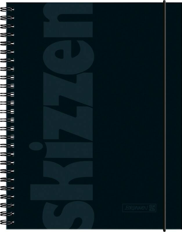 BRUNNEN Skizzenbuch A5 110 g/m² Mattschwarz 48 Blatt
