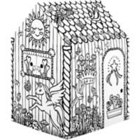BANKERS BOX Play Einhorn Pappspielhaus zum Ausmalen 121,3 x 96,5 x 81,3 cm