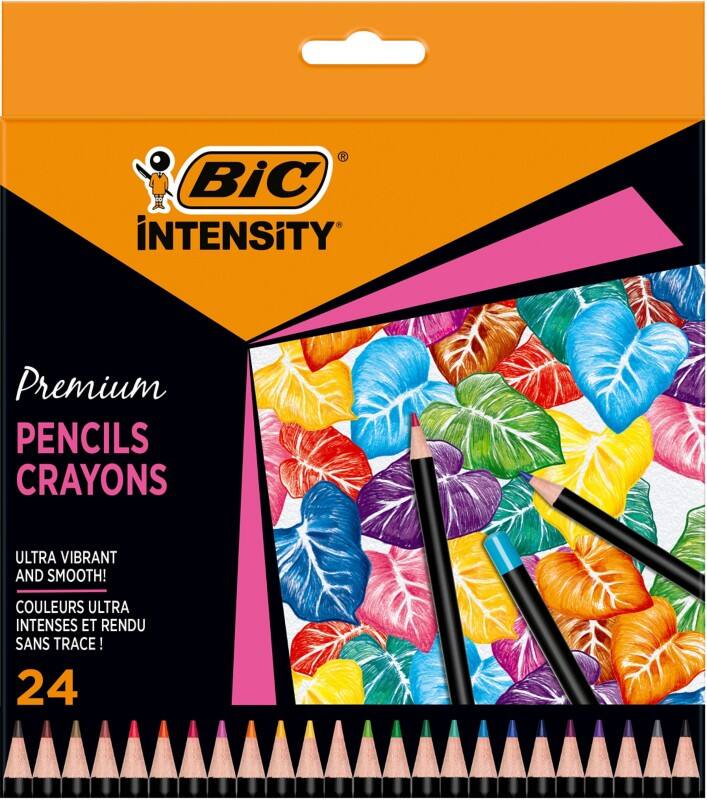 BIC Buntstift Intensity Premium 3.3 mm Mehrfärbig 24 Stück