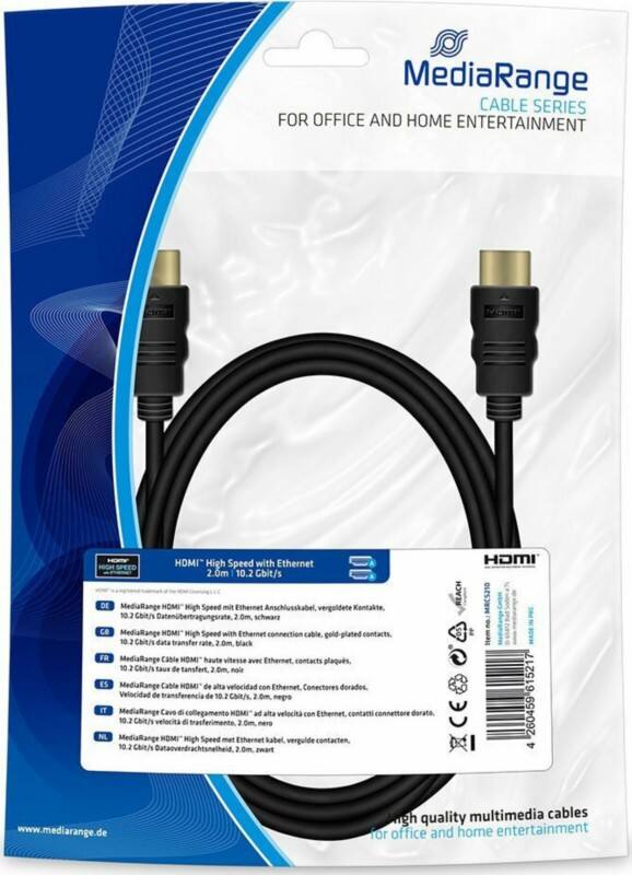 MediaRange HDMI-Kabel MRCS210 Schwarz