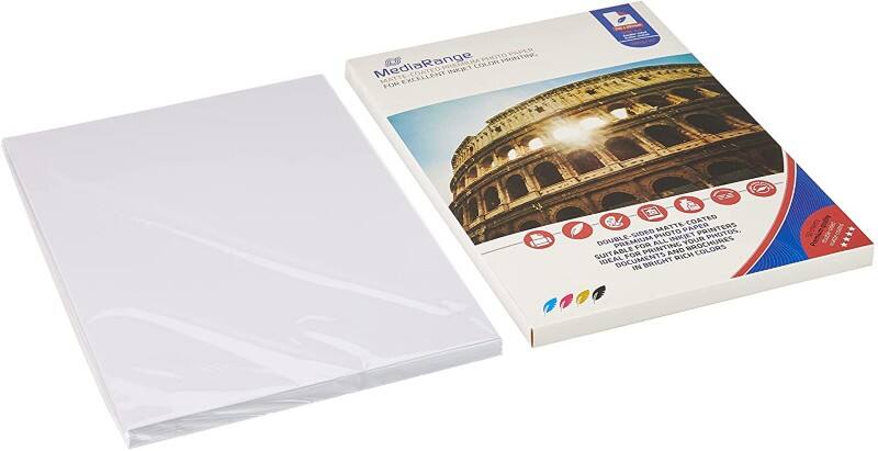 MediaRange Inkjet Fotopapier Matt DIN A4 200 g/m² Weiß