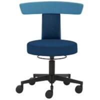 MAYER SITZMOEBEL Drehhocker 1262 Stoff Blau
