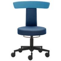 MAYER SITZMOEBEL Drehhocker 1262 Stoff Blau
