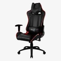 AEROCOOL Gaming Stuhl AC120 AIR RGB Schwarz, Rot