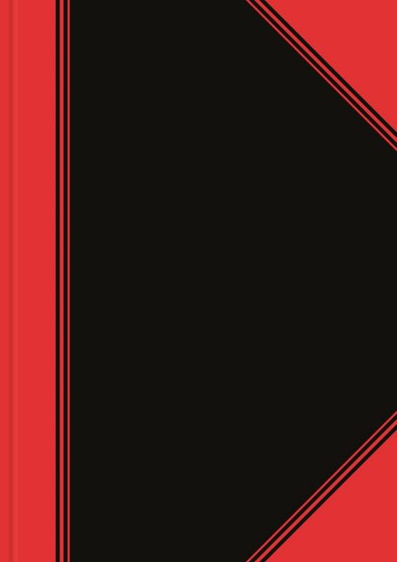 Bantex Bücher & Blöcke Notizbuch DIN A4 Kariert Rückendrahtheftung Rot, Schwarz 96 Blatt