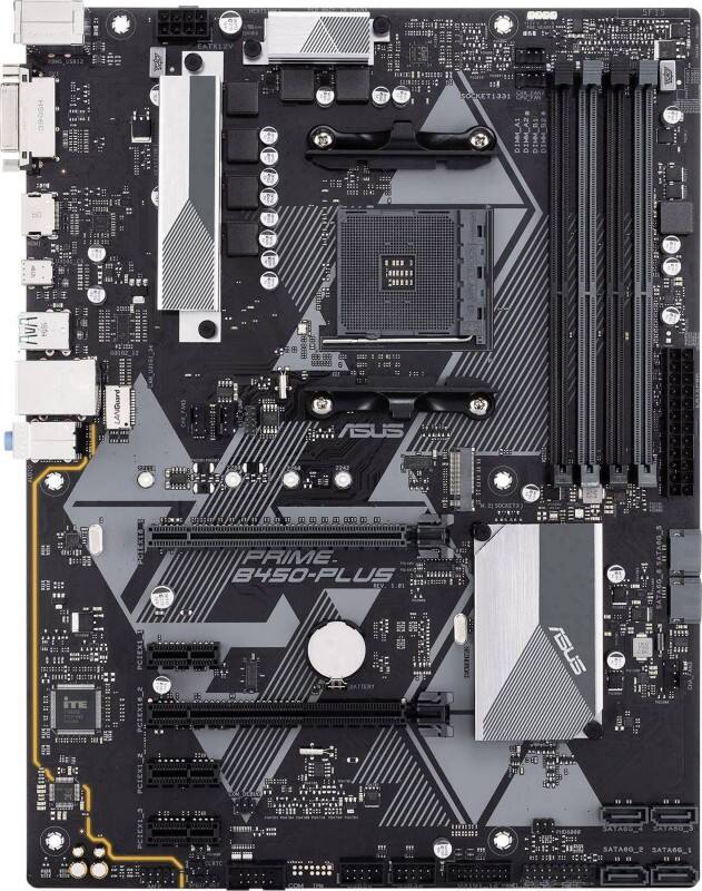Asus Prime Motherboard B450-PLUS AMD B450 ATX