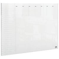 Nobo Mini Tisch- oder Wandmontierbarer Wochenplaner 1915614 Acryl Rahmenlos Transparent 29,7 x 21 cm