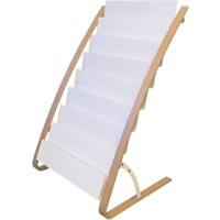 Alba A4 Bodenanzeige Weiß, Braun DDEXPO8W BC 580 (B) x 500 (T) x 930 (H) mm