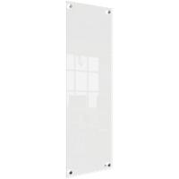 Nobo Kleines Wandmontierbares Whiteboard 1915604 Trocken Abwischbar Glasoberfläche Rahmenlos 300 x 900 mm Weiß