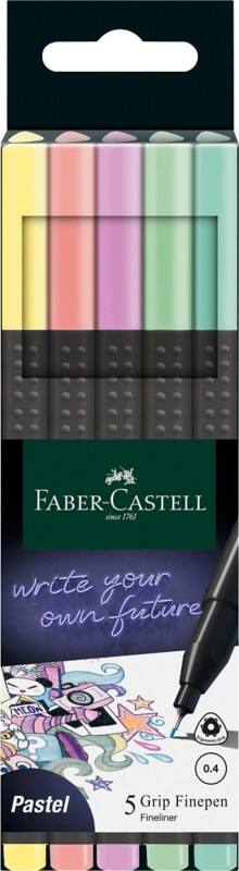 Faber-Castell Gripp Fineliner Färbig sortiert 5 Stück
