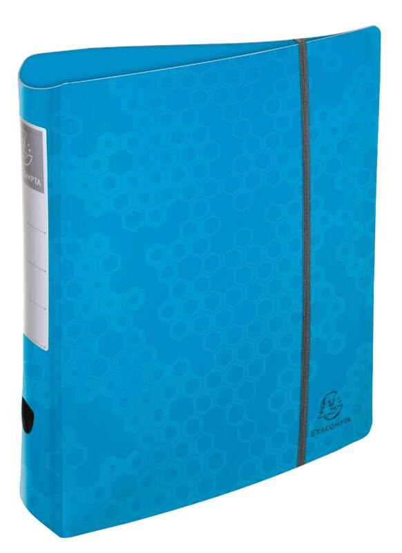 Exacompta Maïa Ordner Breit A4 80 mm Farbig sortiert 2 Ringe 53410E Kunststoff Glänzend 6 Stück