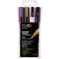 POSCA Farbmarker Farbig PC-3M Sortiert 4 Stück