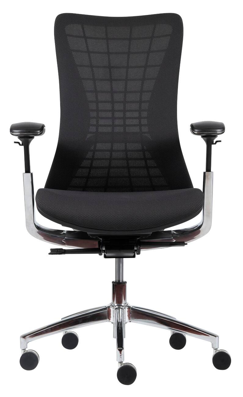 Realspace Ergonomischer Bürostuhl Cosmo Netzstoff, Stoff Schwarz