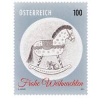 Post AG/Österreichische Post Briefmarken 1,00 € Österreich 50 Stück Weihnachten - Schaukelpferd