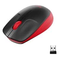 Logitech 910-005908 Maus Kabellos Schwarz, Rot Geeignet Für Linkshänder