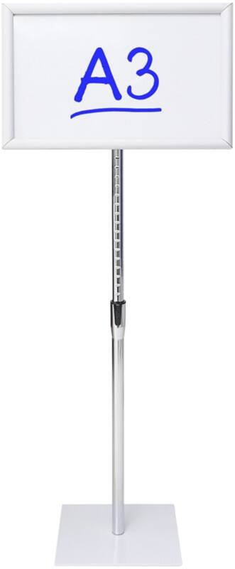 Viking Infoständer A3 Aluminium, Melamin Silber Basic