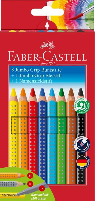 Faber-Castell Colour Grip Buntstift Färbig sortiert Jumbo-Grip 10 Stück