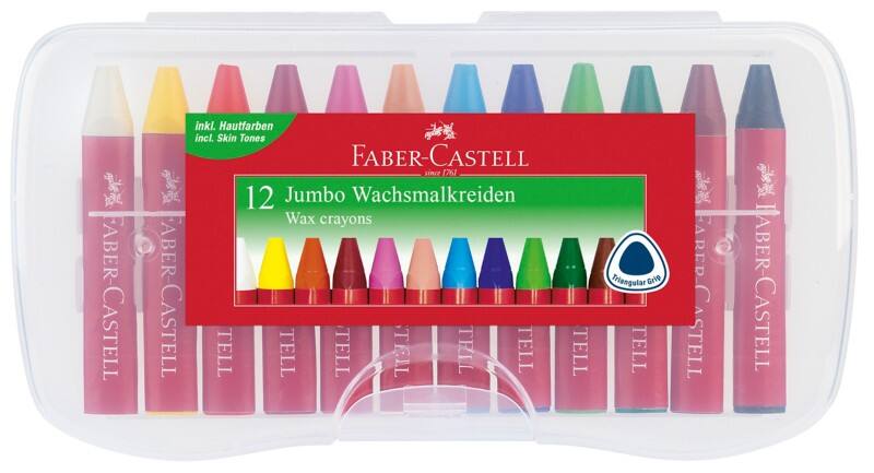 Faber-Castell Wachsmalkreiden Färbig sortiert 12 