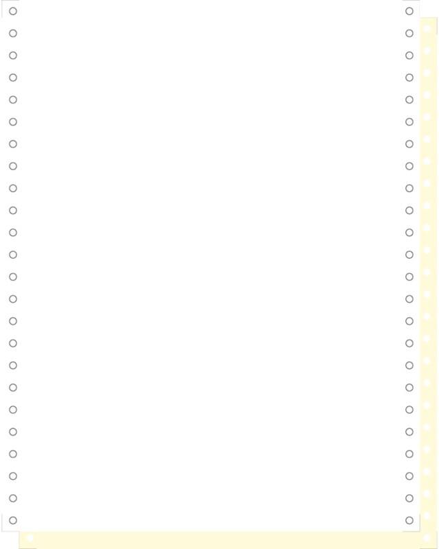 Exacompta Computer-Endlospapier Spezial Perforiert 70 g/m² Weiß, Gelb 1000 Blatt